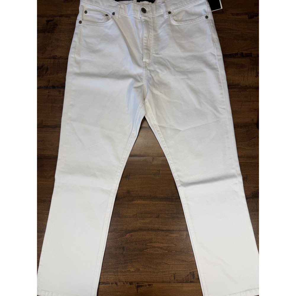 Lauren Ralph Lauren Womens White High Rise Straight Ankle Jeans Size 14 32 Waist